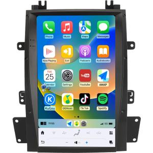 Car Radio Steroe for Cadillac Escalade 2007-2014, 13.6 inch Qualcomm Android 13 Wireless CarPlay Android Auto Touchscreen Headunit Upgraded with 8Core 8+128G Bluetooth GPS Navigation DSP WiFi 4G SWC