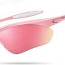 Lamicall 22g Polarized Sports Sunglasses for Men Women - UV400 Protection Sun Glasses for Running Cycling Baseball Driving
