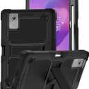 for Lenovo Idea Tab Plus/Tab K1212.1 Inch Android Tablet Protective case,Shockproof Lightweight Silicone Protective Cover with Stand,Child-Friendly Protection,Easy to Clean Design,Black