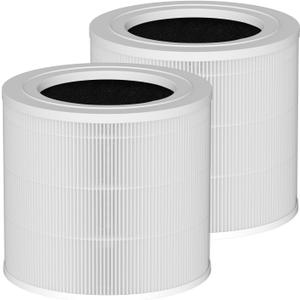 BAP9921 Replacement Filter Compatible with Bionaire BAP9921 True HEPA 360 Air Cleaner Purifier, Multi-Stage Filtration with Activated Carbon 2-IN-1, 2 Pack