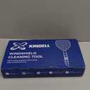 XINDELL Windshield Cleaner Tool  Car Interior Window Cleaning Kit with Extendable Handle & 4 Microfiber Pads, Auto Wiper Inside Windshield Brush for Car & Home Windows (19in)