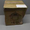 SLAWA 9.8In Solar Lighting Lantern Outdoor Post Caps Light with Solar Powered LED Column Lamp Black Square Waterproof Pillar Lamp Outside Housing Landscape Lighting Fence Deck Mailbox Pedestal Lantern