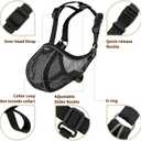 Mayerzon Dog Muzzle to Prevent Biting Scavenging Chewing, Soft Mesh Puppy Muzzles for Medium  Sized Dogs, Breathable, Reflective, Adjustable Mouth Guard for Grooming Walking Training (M, Black)