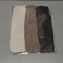 BenSorts Women's Winter Boots Socks Thick Warm Cozy Crew Socks Solid Color Gifts (Medium, Dark Brown Light Brown Beige 3 Pairs)