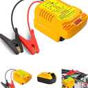 TPDL Heavy Duty Battery Jumper Cable Clamps for DeWalt 20v Battery, Convert to Jumper Starter Automotive Booster with 11AWG Cables,Parrot Clips, Power for Quick Charging Connector