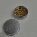 MECCANIXITY 50 Pcs Metal Locking Pin Backs, Locking Pin Keepers Clasp with Storage Case for Badge Crafts Making Brooch, Gold Tone