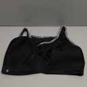 Glamorise womens Full Figure No Bounce Plus Size Camisole Wirefree Back Close Sports Bra #1066, Black/ Print, 40F