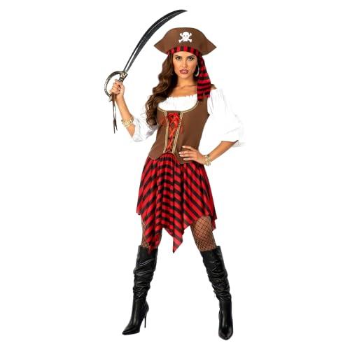 Amazon.com: fun shack Women's Pirate Costume - Adult Pirate Wench Outfit for Halloween, Dress Up, Themed Parties, Cosplay, Medium : Clothing, Shoes & Jewelry