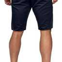 HUNGSON Mens Slim Fit Shorts Stretch Chino Short Pants(Navy Blue,38) (Blue)