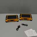 120W LED Solar Work Light, 144 LED 10000LM Portable Flood Light with Stand, 4 Modes Rechargeable, IP65 Waterproof Outdoor Working Light for Camping, Fishing, Car Repair & Mechanics (2) (Yellow 2 Pack)