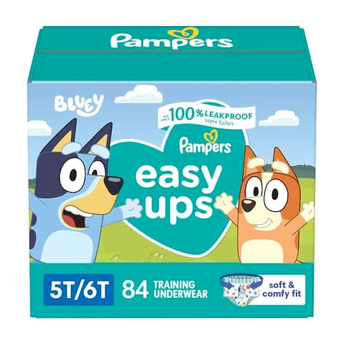 Pampers Training Pants - Easy Ups Boys & Girls Bluey - Size 7, 44 Count, Children's Potty Underwear (Packaging May Vary)