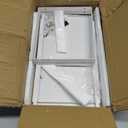 Expandable Cabinet Shelf Organizer Rack, Stackable Kitchen Counter Storage Shelves Stand, Adjustable Height Pantry Shelf Spice Rack (White, 2 Pack) (8.7''D*15.7-25.6''W*9.8''H)