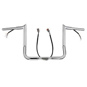 12" Rise Pre-wired Handlebar Fit for Harley Touring 1996-2006
Bar with CAN-Bus Ape Hangers Fit for Street Glide Electra Road Glide with Batwing Fairing, Chrome 1.25" Fat