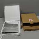 Suwimut Set of 16 Square Mirrors for Centerpieces, 8 x 8 Inch Mirror Tray Candle Plate Wall Mounted Mirrors, Frameless Glass Mirror Tiles for Table Wedding Centerpieces, Party Decor, Crafts