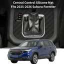 Center Console Wireless Charging Protective Mat and Center Console Cover Carbon Fiber fits for 2025 Forester Accessories Inserts Liner Anti-Slip Anti-Dust Waterproof Mats