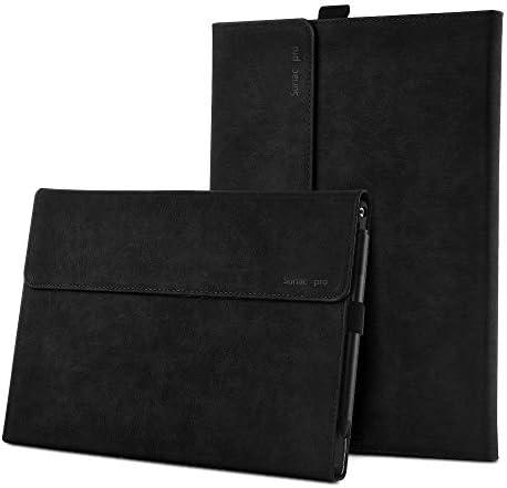 xisiciao Case for Surface Pro 7 Plus/Pro 7 / Pro 6 / Pro 5 / Pro 4 with Stylus Holder, Multiple Angle Polyester Slim Lightweight Cover, Compatible with Type Cover Keyboard