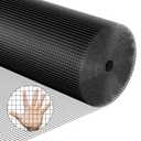 Black Hardware Cloth72''x50' 1/2 Inch 19 Gauge Vinyl Coated Welded Wire Mesh Roll PVC Hardware Cloth Chicken Wire Fencing for Garden Fence and Home Improvement Project