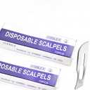 Lot of 20 Pcs Sterile Disposable Scalpels #20 Student Use Single Use - Dental,Dermaplaning, Dental, Dissecting