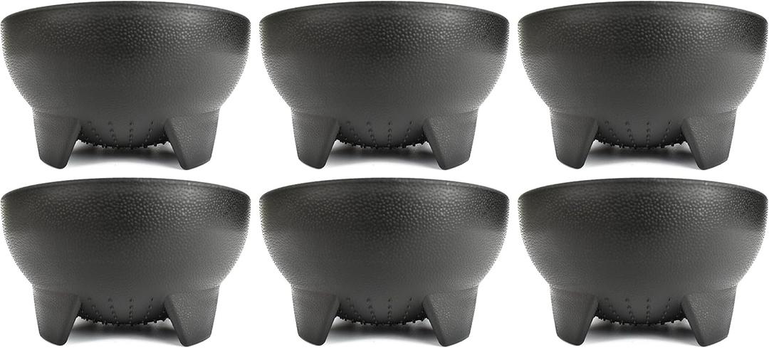 Set of 6 Black Salsa Bowls! 4.5" Diameter, 12 oz Bowls Perfect for Parties, Events, or Regular Use! Great for Dips and Sauces!