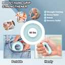 Grip Strengthener Kit & Flying Disc(4 pack) Ideal for Kids, Adults with Adjustable Hand Grip, Finger Exerciser, Hand Strength Ring for Muscle Therapy, Injury Recovery & Stress Relief