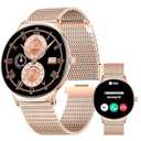 SOUYIE Smart Watches for Women iPhone Compatible, 1.43" AMOLED Display Fitness Tracker with Bluetooth Make/ Answer Call, Heart Rate/ SpO2/ Sleep Monitor, 100+ Sports Modes, IP67 Waterproof Smartwatch