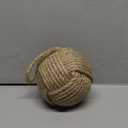Nautical Doorstop Rope Sailor Knot Decorative Jute Under Mount Handmade Door Stopper with Handle for Floor by The Metal Magician (5" Jute (Natural Color))