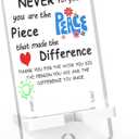 6 x Thank You Gifts for Women, Men, Teacher Appreciation Gifts for Coworker, Boss, Friends or BestiesDecorative Gift, Clear Acrylic Office Decor, Also a Stand for Phones (5.6"x3.15")