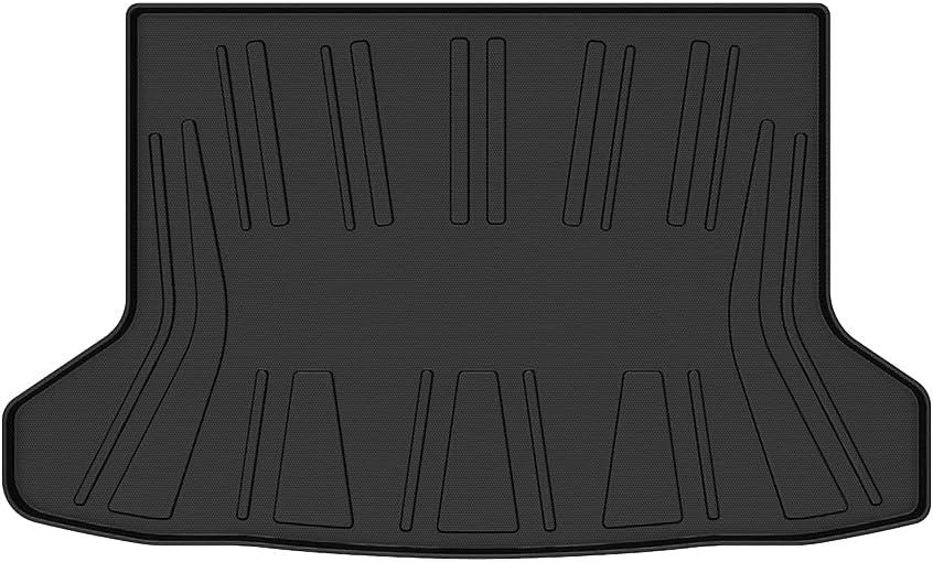 KUST Custom Fit Cargo Mat for Honda HRV 2016-2022, HR-V Accessories Cargo Liner All Weather Trunk Mat, TPE Rubber Mat Non-Slip Black