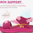 KuaiLu Womens Orthopedic Walking Sandals Arch Support Recovery Sport Outdoor Hiking Water Sandles Thick Athletic Cushion Comfortable Plantar Fasciitis Adjustable Sandals US6-12