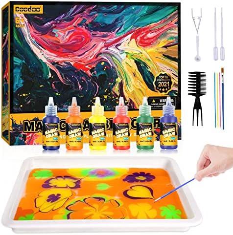Water Marbling Paint for Kids - Arts and Crafts for Girls & Boys Crafts Kits Ideal Gifts for Kids Age 6-8 8-12