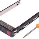 2.5" SFF SAS SATA SSD Hard Drive Carrier Tray Caddy 651687-001 651699-001 for HP Proliant ML350 DL360p DL380P DL160 Gen8 G8 Gen9 G9 with 4 Mounting Screws and Screw Driver