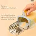 Cat Litter Scoop, Large Capacity Mess-Free Cat Litter Scooper with Bags, Spill-Proof Kitty Box Sifter, Bin Doubles as Scoop Holder (Yellow)