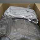 CozyLux Queen Comforter Set Light Grey Seersucker 7 Pieces Bed in a Bag Queen Comforter Set with Sheets, Light Gray Luxury Soft Bedding Set with Down Alternative Comforter, Sheets, Pillowcases & Shams
