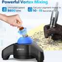 FOUR E'S SCIENTIFIC Vortex Mixer 5600rpm, Paint Shaker Touch Function, Lab Mini Vortex Mixer with an Extra Silicone Cap for Acrylic Miniature Hobby Model Paints Nail Polish Ink