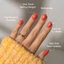 Glamnetic Press On Nails - Angelic Touch Spring Nails | Short Oval Fake Nails in a Delicate Nude Base with White French Tips and a Velvet Finish | 15 Sizes - 30 Nail Kit with Glue