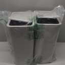 TIPGO Bathroom Trash Can with Lid, 10 Liter/ 2.6 Gallon Slim Garbage Can, Small Trash Bin Waste Basket with Pop-Up Lid for Kitchen, Bedroom, Living Room, Office (2 Pack, Grey)