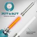 Wood Burning Tool,60W Soldering Iron with 33pcs Interchangeable Tips,38-in-1 Adjustable Temperature,Solder Wire,Stand,Pump,Soldering Wood Burning Kit