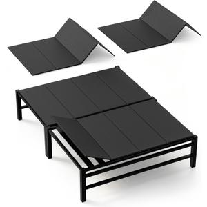 Foldable Box Spring, Bunkie Board Queen Size 60"x80", 10MM Bed Support Board, Anti-Sag Mattress Support for Slatted Bed Frame, Bunk Bed & Platform Bed