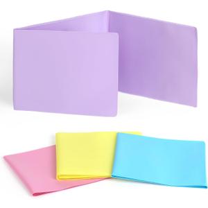 2 x 4 Pack Mahjong Card Sleeves for Large Size Score Cards, Pastel PVC Covers with Matte Interior, Protective Mahjong Holder Gifts for Players