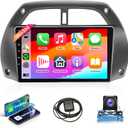 2G+32G Car Radio Carplay for Toyota RAV4 2001 2002 2003 2004 2005 2006, Rimoody Android 13 Car Stereo Android Auto 9 Inch Touchscreen GPS WiFi Miorror Link Bluetooth FM HiFi + AHD Backup Camera