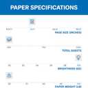 Hammermill Cardstock, Premium Color Copy, 60 lb, 11 x 17-1 Pack (250 Sheets) - 100 Bright, Made in the USA Card Stock, 122556R , White