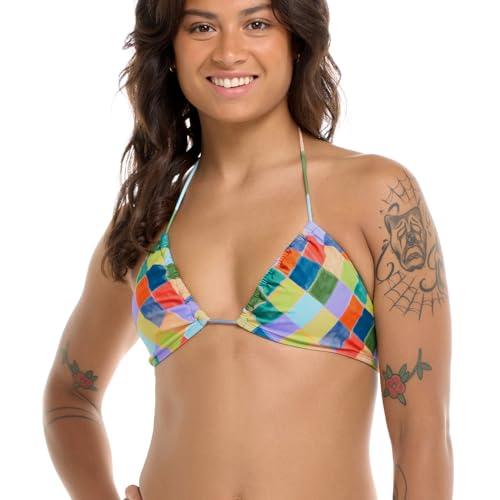 Body Glove Women's Standard Luana Halter Slider Triangle Bikini Top Swimsuit, Aloha Vibes, M Body Glove Women's Standard Luana Halter Slider Triangle Bikini Top Swimsuit, Aloha Vibes, M