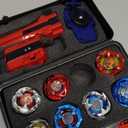 X Battling Top Gyro Toy Set, 12 Spinning Tops, 3 Launchers with Storage Box, Turbo Set Metal Fusion Game,Birthday Gift for Kids Children Boys Ages 6+