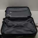 AnyZip Luggage ABS+PC Hardside Lightweight Suitcase with Spinner Wheels TSA Lock, Checked-Medium 24-Inch, Dark Blue