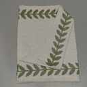 Rustic Style Embroidered Table Runner, 13x36 Inch Irregular Willow Leaf Table Runners 36 Inches Long for Dresser Decor Farmhouse Table Decor, 13x36 Inche, Light Green