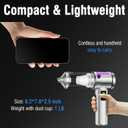 Handheld Car Vacuum Portable Cordless, Hand held Vacuum Cleaner & 22000 Pa High-Power Suction Air Duster for Car Cleaning, Home, Office, Pet Hair | Multi-Nozzle, Washable Filter, LED Light