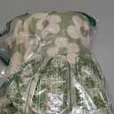 Bluboon Mini Backpacks for Girls 13" Toddler Backpack Purse School Bookbag Kawaii Backpack Women (Beige Flower Green Background)