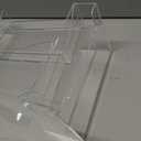 4 Pack Acrylic Sign Holder 8.5 x 11 inches, Acrylic Magazine Holder