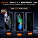 MOBOSI for Z Fold 6 Case with Privacy Screen Protector [Compatible with Magsafe], [Built-in Kickstand&Full Body Hinge Protection] Shockproof Phone Cover, Black | Upgraded, Built-in Kickstand, Screen Protector, Hinge Protection, Shockproof