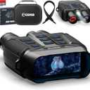 CIGMAN 4K Night Vision Binoculars, 3.99" Large HD Display, 58MP Night Photos, 5000mAh Battery, IP65 Waterproof, 5X Zoom, 32GB Card Included